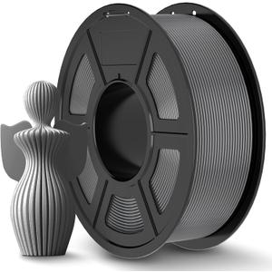 JAYO PLA+ Filament 1.75mm, PLA Plus 3D Printer Filament 1.1KG, Dimensional Accuracy +/- 0.02mm, Neatly Wound Filament, Toughness 3D Printing Filament, 1.1 kg Spool(2.42 LBS), 363 Meters, PLA+ Grey