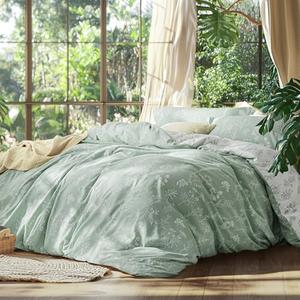 Bedsure Queen Comforter Set - Sage Green Bed Set, s Cute Floral Bedding, 1 Soft Reversible Botanical Flowers Comforter