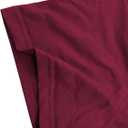 LOOKFACE Women Fashion Graphic Printed Cotton Tshirts Summer Tops Wine Red Large (L)