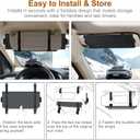 Sun Visor Extender for Car, Visor Extender Sun Blocker, Sun Visor Extender with Anti-Glare Lens Blocks UV & Sunlight, Adjustable Car Sun Visor for Safe Driving (1 Pack)
