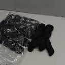 Mixweer 50 Pcs Cheesecloth Napkins 20 x 20 Inch Wrinkled Gauze Cotton Dinner Napkins Napkins Cheese Cloth Napkins Decorative Cloth Napkins Rustic Boho Table Napkins for Weddings Parties (Black)