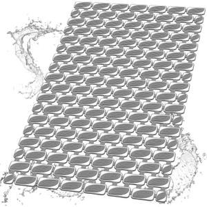 Bath Tub and Shower Mat Non Slip Bathtub Safety Mat with Powerful Suction Cups and Drain Holes, 27 x 16 Inch Soft Bathtub Mat Non Slip Bath Mat for Tub, Machine Washable, Easy to Clean, Dark Grey