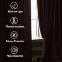 MIULEE Baby Pink Velvet Curtains 84 inches 2 Panels - Luxury Room Darkening Window Drapes for Bedroom Living Room Thermal Insulated Super Soft Blackout, Back Tab Rod Pocket Pinch Pleated, W52 x L84