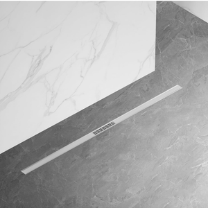 Neodrain 48 in Brushed Slim Linear Drain, Stainless Steel Slender Bathroom Drain, Balcony/Laundry Drainage，Perfect for Dry/Wet Separation Zone
