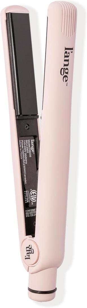 L'ANGE HAIR Aplatir Ceramic 1" Flat Iron | Adjustable Temp & Dual Voltage Hair Straightener | Tourmaline-Infused Plates for Smooth, Frizz-Free Styling | 1 Inch Styling Tool (Blush)