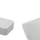 7" Record Shelf Divider Cards - 2" x 8 1/2" - White - 20 mil - Economical - 07NS02WH20 - (30 cards)