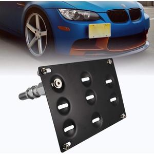 runmade Front Bumper Tow Hook Adapater License Plate Mounting Bracket Holder Compatible with BMW E39 E46 E90 E91 E92 E93 E70 E71 F10 F30