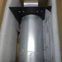 4 Inch Dryer Vent Cover Outside,4" Dryer Vent Cover Outdoor,Dryer Wall Vent Exhaust Vent Cover,Hooded Wall Vent with Screen & Damper,Exterior Dryer Vent Hood Cap for Duct,Exhaust Fan,Galvanized Steel