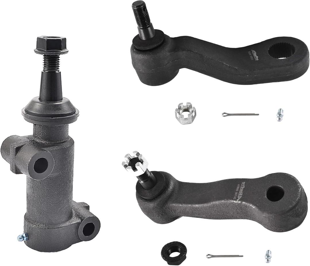 Front Steering Kit for 4WD for Avalanche Suburban Silverado Sierra 2500 3500 Avalanche Suburban Yukon Xl 2500, Idler Arm, Pitman Arm 4 Grooves and Idler Arm Bracket Assembly