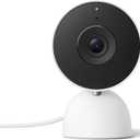 Google Nest Cam Indoor (Wired, 3rd Gen) - Security Camera with 2K Video and Gemini, Night Vision, 2-Way Audio, Works with Google Home - 2025 Model - Snow