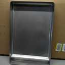 Universal Stainless Steel Griddle Plate, 23" x 16"
Rectangular, Even Heating Bracing, For BBQ Charcoal/Gas Grills, Hibachi Flat Top Griddle, Indoor/Outdoor Cooking