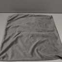 MIULEE Pack of 2 Velvet Pillow Covers Decorative Square Pillowcase Soft Solid Cushion Case for Sofa Bedroom Car 20 x 20 Inch Dark Grey