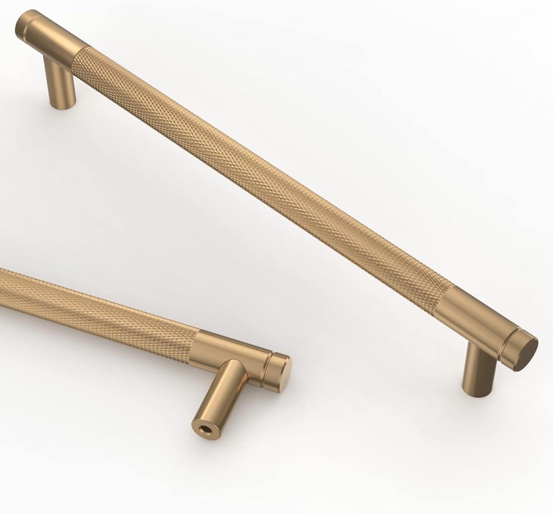 Asidrama 10 Pack 12.6 Inch(320mm) Dark Champagne Bronze Kitchen Cabinet Handles, Cabinet Pulls Kitchen Cabinet Hardware for Cupboard Drawer Pulls