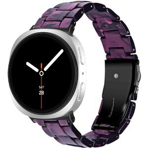 Resin Watch Band Compatible with Samsung Galaxy Watch 8 40mm 44mm Bands, Colorful Adjustable Strap Replacement Wristband for Galaxy Watch 8 Classic 46mm