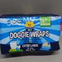 Bodhi Dog Disposable Male Dog Diapers - Super Absorbent, Leak-Proof Pee Wraps - Adjustable Fit, Comfortable Design, Advanced Moisture Control, and Wetness Indicator - Extra Large (20 Count)