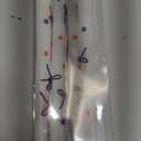 Nuanchu 4 Pack Christmas Taper Candles 10 Inch Christmas Candlesticks Unscented White Red Blue Bow and Star Candles Sticks for Holiday Dinner Table Decoration