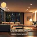 PAR30 Short Neck Halogen Flood Light Bulbs, 120V 75W PAR30 Light Bulb, Dimmable, High Output, E26 Medium Base, 2700K Warm Lighting, 3000 Hours for Recessed Light Bulb(6 Pack)