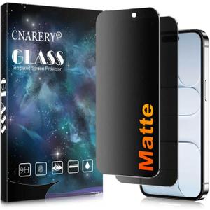 [2 Pack Matte Privacy Screen Protector for iPhone 17 Air, Anti-Glare Anti-Reflection and Anti-Fingerprint, Anti-peeping 9H Tempered Glass Film, Smooth Touch