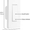 Amazon Basics Smart Light Switch, Single Pole, Works with Alexa Only, Voice Control, Schedule, 2.4 GHz Wi-Fi, No Hub Required, Easy to Install, White