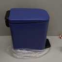 TIPGO Slim Bathroom Trash Can with Lid Soft Close, Step Pedal, 6 Liter / 1.6 Gallon Stainless Steel Trash Bin, Small Garbage Can for Bedroom, Office, Kitchen (Navy Blue)