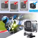 HONGDAK Waterproof Housing Case for GoPro Hero11 Black Mini,169ft/60M Diving Protective Housing Shell for Hero 11 Mini Underwater Dive Case with Mount Thumbscrew & 12PCS Anti-Fog Insert (Black)