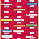 Learning Resources Organization Station Pocket Chart - Hanging Pocket Chart for Classroom, Teacher Supplies for Classroom Organization and Storage, Pockets for Bulletin Board, Student Storage Charts