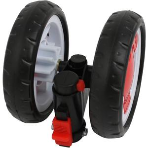 Uxcell 5-inch Diameter Double Wheel Plastic Swivel Pulley Roller for 19mm Tube