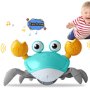 Crawling Crab Baby Toy Fantastic Creatures Toys Infant Sensory Tummy time Toys 3 4 5 6 7 8 9 10 11 12 Babies boy Girl Learning Crawl 3-6 6-12 Walking Toddler Gifts for 36 Months Old (Green)