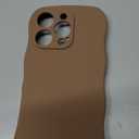 Magnetic for iPhone 16 Pro Case, [Full Camera Protection][Compatible with MagSafe] Cute Wave Frame Silicone Shockproof Protective Phone Case for iPhone 16 Pro 6.3", Brown