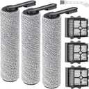 Floor One S5 Replacement Parts for Tineco Floor ONE S5/Floor One S5 Pro Smart Cordless Wet Dry Vacuum Cleaner,Tineco Accessories inclue 3 HEPA Filters & 3 Brush Rollers