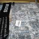 DMOYEST Area Rug Living Room Rugs - 10x14 Large Soft Indoor Neutral Modern Abstract Low Pile Washable Rug Carpet for Bedroom Dining Room Farmhouse Home Office - Grey Blue