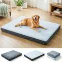 Dog Bed for Crate, Extra Large Cooling Mat for Dogs, Waterproof Dog Bed with Dual Surface Removable Washable Covers, 41 x 27 Inch Pet Bed with Egg Crate Foam