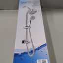 High Pressure Handheld/Rain 82-mode 3-way Shower Head Combo with 25.75" Adjustable Drill-free Stainless Steel Slide Bar, Pet & Tub Power Wash and Anti-clog Nozzles, with 5ft Hose - Brush Nickel