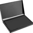 MaxMark Large Black Stamp Pad - 4-1/4" by 7-1/4" - Premium Quality Felt Pad
