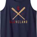 CLEVELAND CLE BASEBALL VINTAGE DISTRESSED Tank Top, Small
