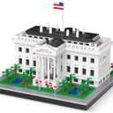 US White House Micro Mini Building Blocks Toys for Adult Perfect Replica Educational Fun Display-Worthy Masterpiece