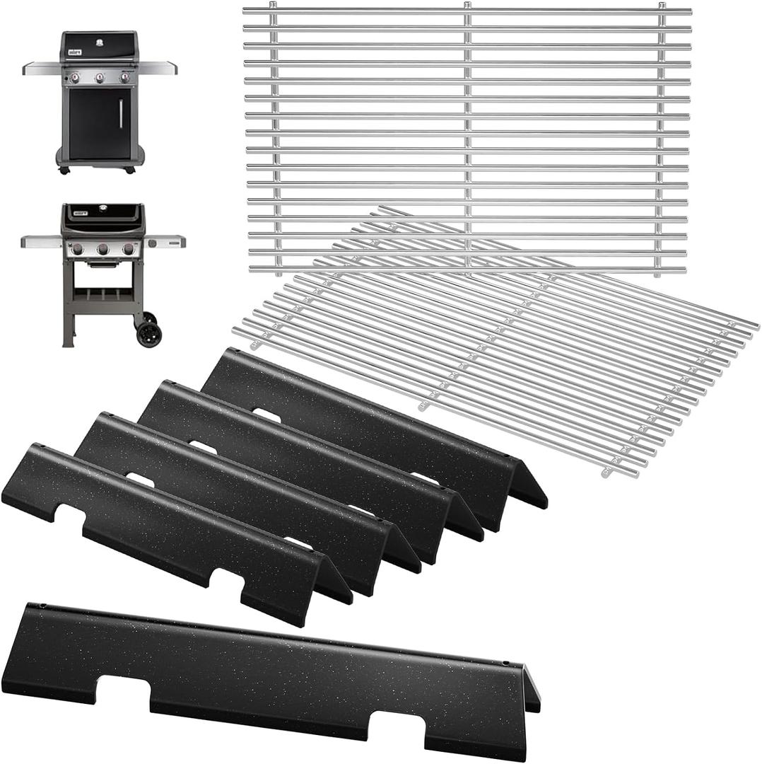 Spirit Grill Parts for Weber GS4 Spirit II/I 300 SER E310 S310 E320 S320 Accessories for Weber Spirit 2 Grill Parts Replacement for Weber Grates 7638 7856 7860,Flavorizer Bars 7636 67046 69797 3400302
