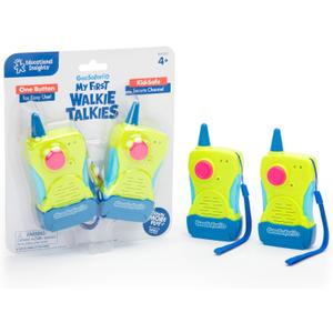 Educational Insights GeoSafari My First Walkie Talkies 2-Pack - Walkie Talkies for Kids, Kids Outdoor Toys, Camping and Adventure Toy, Kid-Friendly Handheld Radios for Girls & Boys Gifts Ages 4+