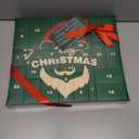 Advent Beauty Calendar for Adults 2025 Rinse & Robust Beard Care Kit Christmas Gifts for Men Skincare Beauty Advent Calendar for Men Christmas 24 Days Countdown Calendar Beard Care Grooming (Green)