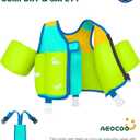 Kids Pool Floaties 1-2-3-5-7-9 Years Old, Toddler Swim Vest 20-30-50-70 Pounds, Comfortable Extended Wear Kids Float Jacket with Crotch Strap, Bright & Colorful Design and Unpadded Sides for Comfort
