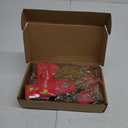 Hiboom 6 Pieces Mini Christmas Tree Star Toppers Glittered Xmas Tree Topper 4 Inch Hollow Star Treetop for Indoor Party Decoration Ornaments(Gold)