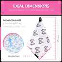 Magnetic Golf Towel Supporting Breast Cancer Research | 10% Profit Donation | 29 Waffle Microfiber | Removable High-Strength Magnet | Ultra Absorbent | Durable for Clubs & Balls (White/Pink)