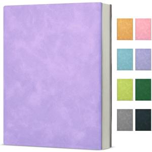 Journal Notebook for Women Men, College Ruled Notebook for Work School Writing Note Taking Journaling, 6 x 8.2 Inches -Purple