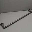 Curtain Rod for Windows,Wrap Around Industrial Blackout Design,Black Adjustable 1 Inch Curtain Rod,Room Divider Window Curtain Rod for Indoor/Outdoor (28-48")