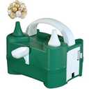 Electric Balloon Pump for Party Decorations Portable Inflator, Auto Shutoff, Balloon Air Pump Dual Nozzle Green 110V 600W