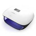 SUNUV UV LED Nail Lamp, UV Light for Gel Polish with 4 Timer Settings, Nail Dryer with LCD Display, Removable Base SUN4S Black