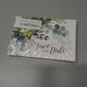 Canopy Street Save The Date Greenery Floral Postcards / 50 Beautiful Mailing Postcards / 6" x 4" Botanical Wedding Fill In Note Cards