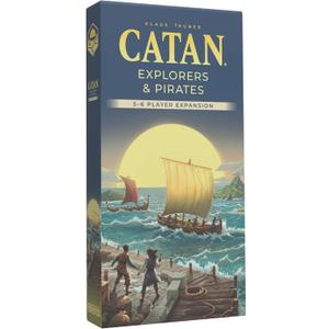CATAN Explorers & Pirates 5-6 Player Expansion (6th Edition) Add More Players to Your Adventure, Strategy Game for Kids & Adults, Ages 12+, 3-6 Players, 90-120 Minute Playtime