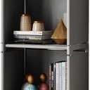 RIIPOO Storage Cubes Organizer Shelves, 4 Cube Bookcase Bookshelf for Bedroom Closet Small Spaces, Cube Storage Organizer Shelf for Kids Clothes Nursery