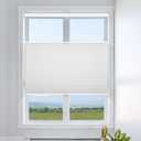 Grandekor Top Down Bottom Up Cellular Shades Cordless, Pull Down Honeycomb Blinds for Windows Room Darkening Blinds & Shades for Living Room Bedroom, Blackout, White, 32" Wx64 H